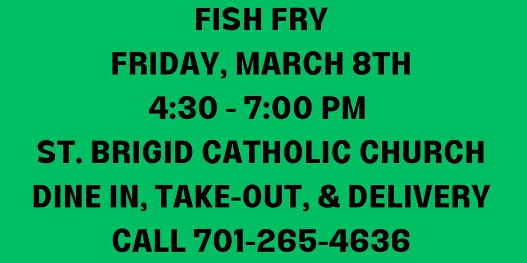 fISH fRY mARCH 8TH