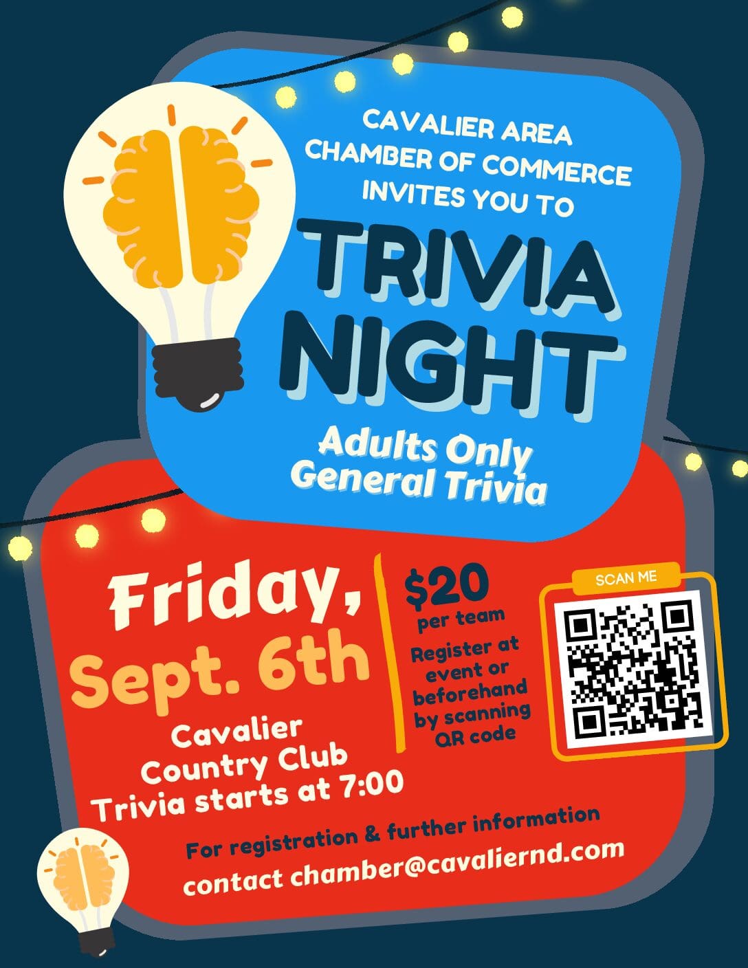 SEpt. 6 Trivia Night – Adults flyer (print)