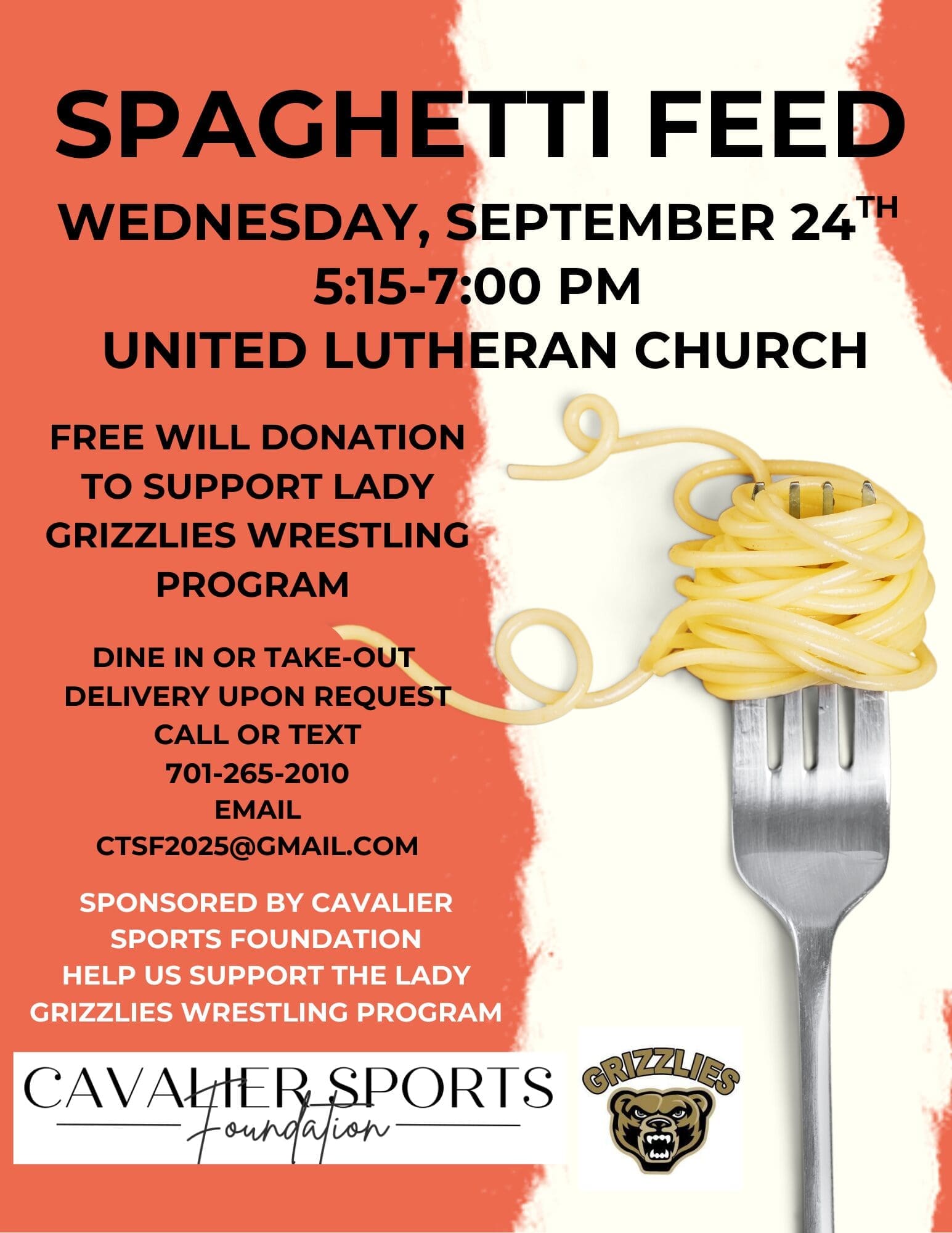 SPAGHETTI FEED FLYER