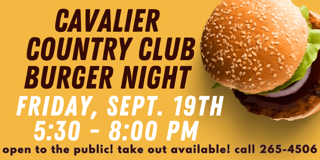 cavalier country club burger night